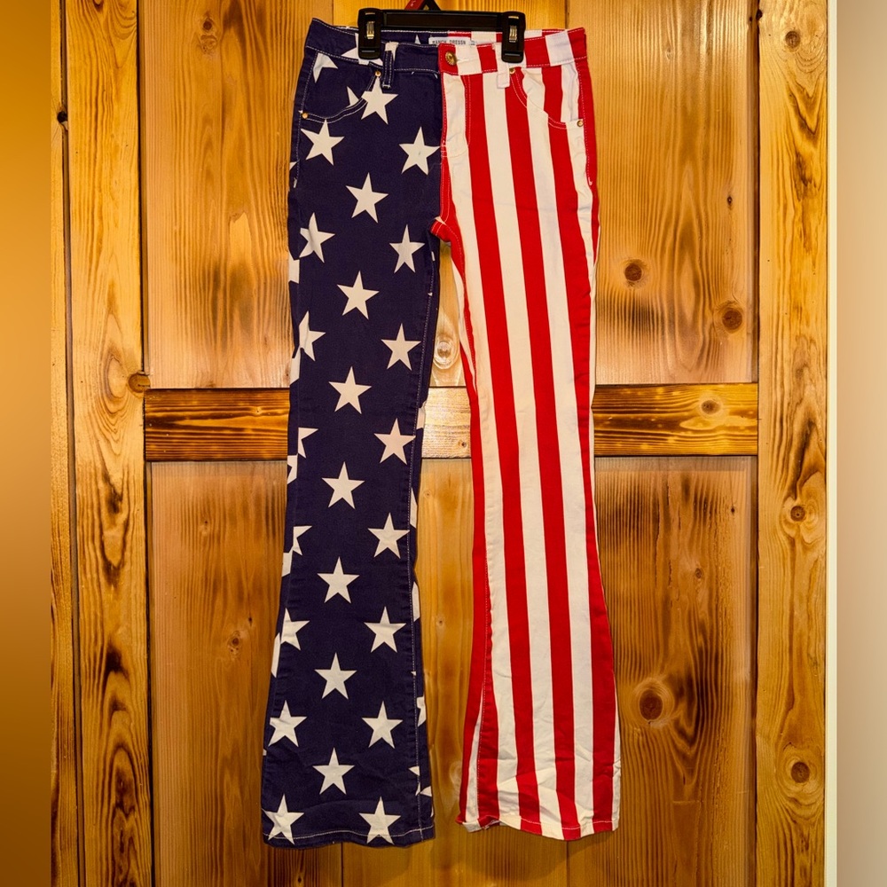 Patriotic Stars and Stripes Kids Jeans